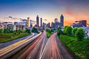 Georgia highway skyline